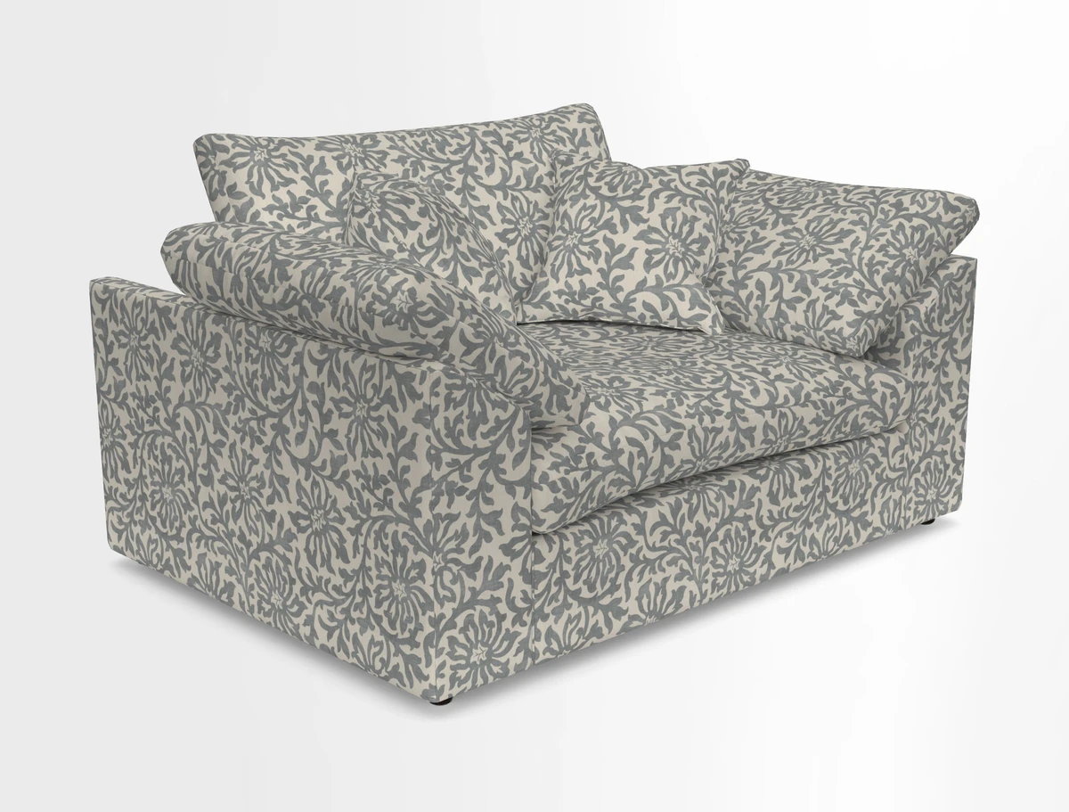 Big Softie Sloped Arm Snuggler in Two Tone Plain Biscuit