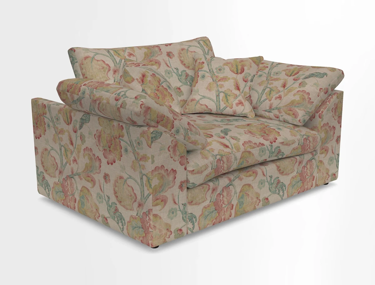 Big Softie Sloped Arm Snuggler in Two Tone Plain Biscuit