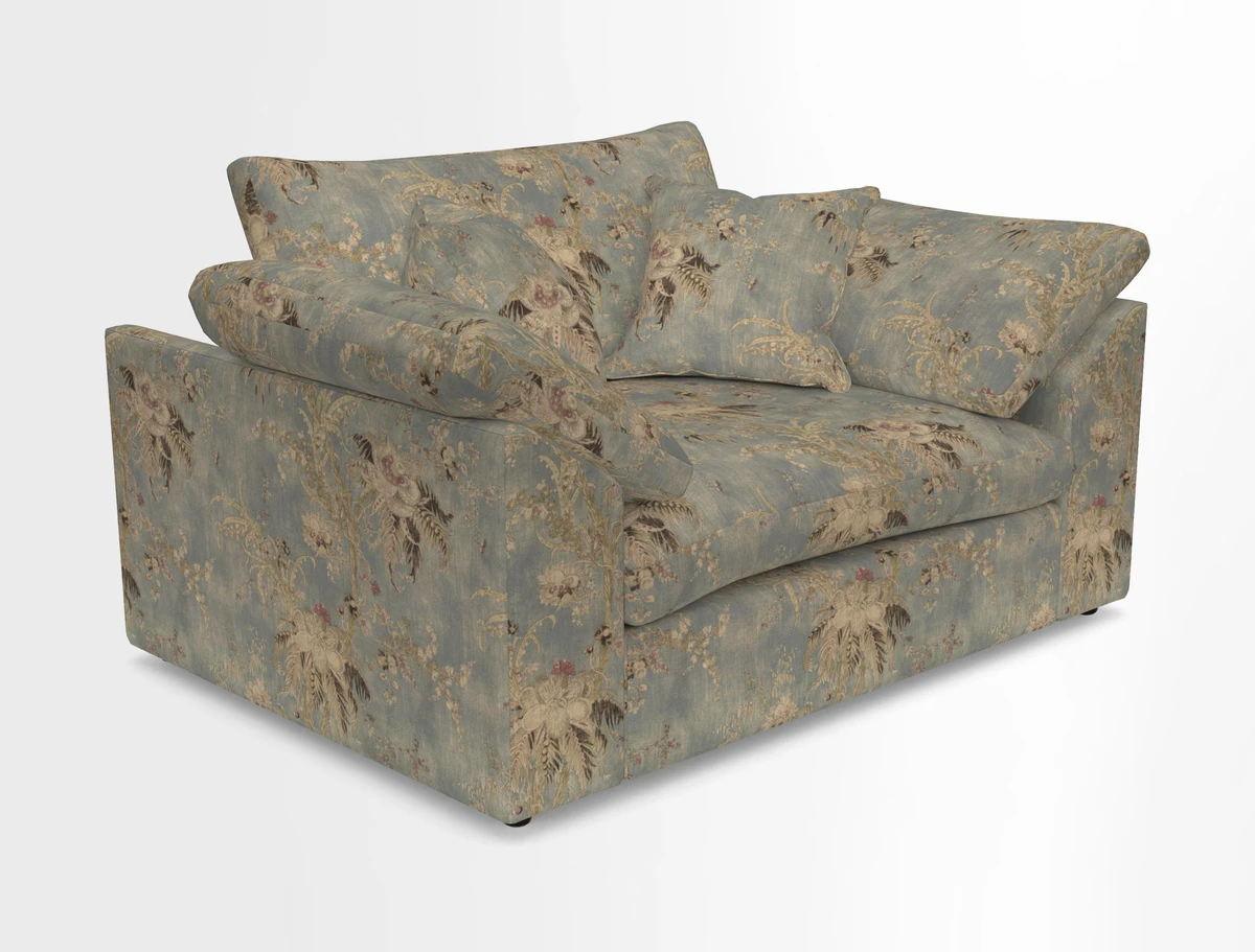 Big Softie Sloped Arm Snuggler in Two Tone Plain Biscuit
