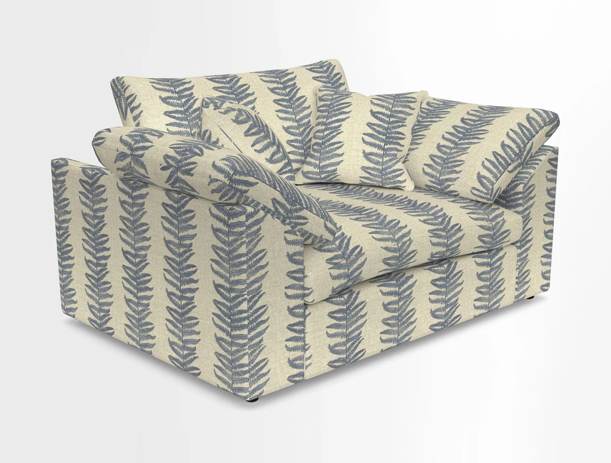 Big Softie Sloped Arm Snuggler in Two Tone Plain Biscuit