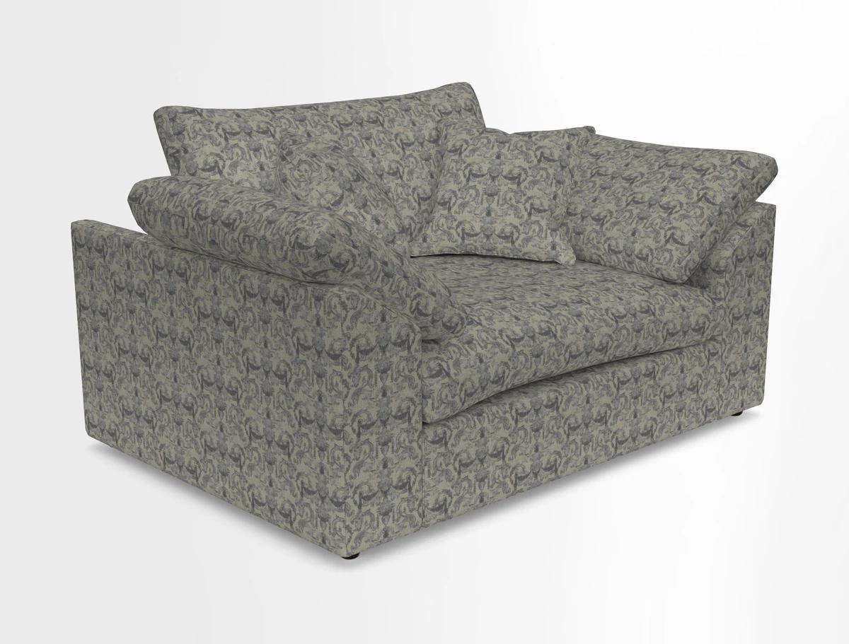 Big Softie Sloped Arm Snuggler in Two Tone Plain Biscuit