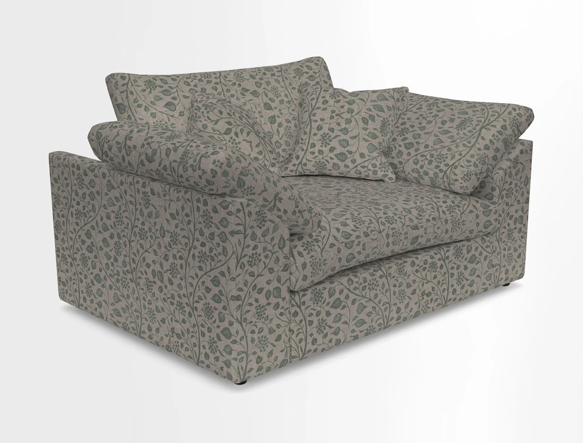 Big Softie Sloped Arm Snuggler in Two Tone Plain Biscuit
