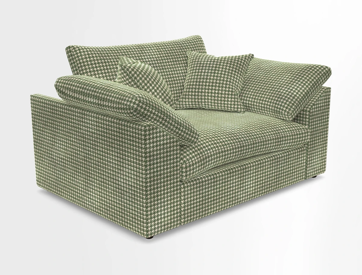 Big Softie Sloped Arm Snuggler in Two Tone Plain Biscuit