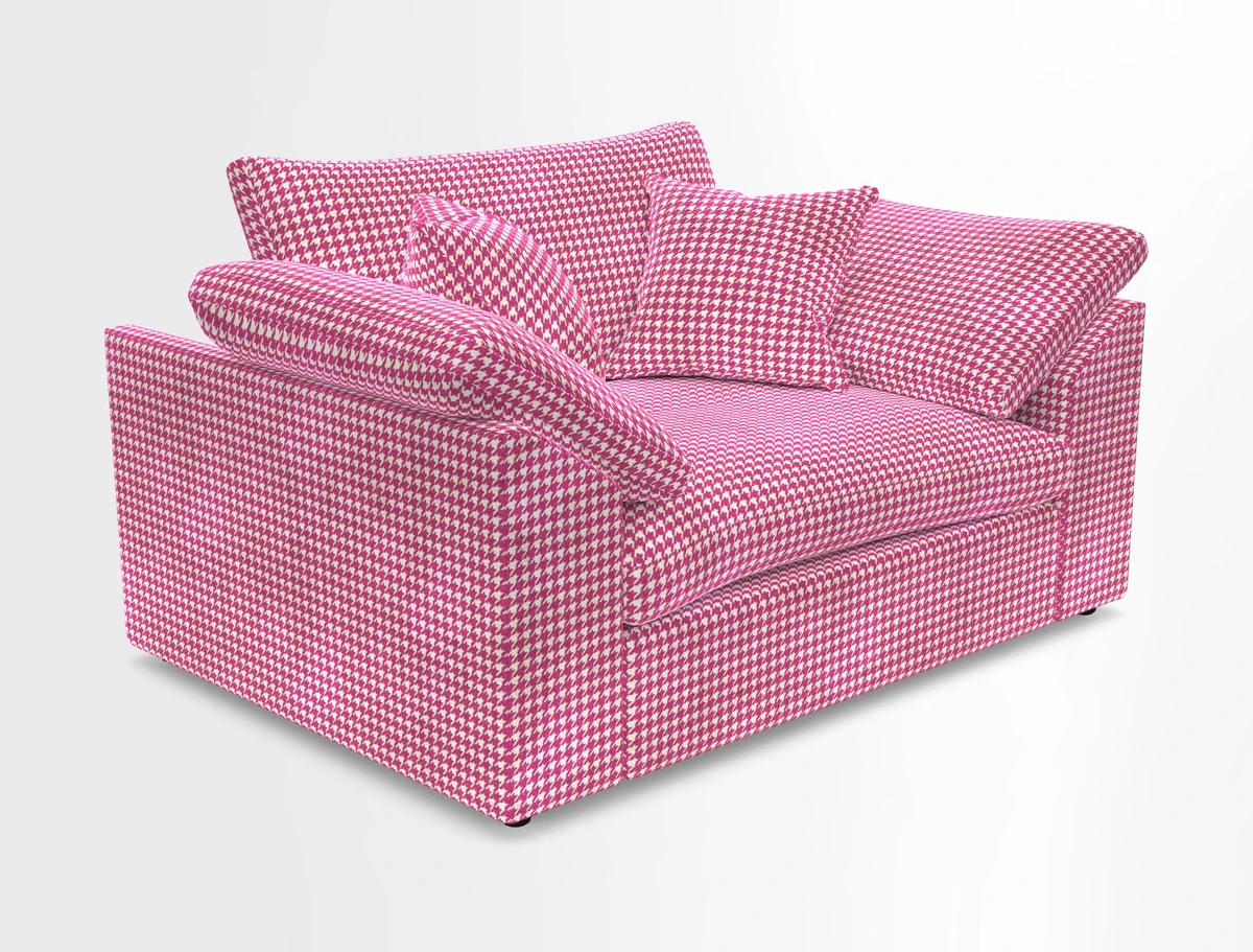 Big Softie Sloped Arm Snuggler in Two Tone Plain Biscuit