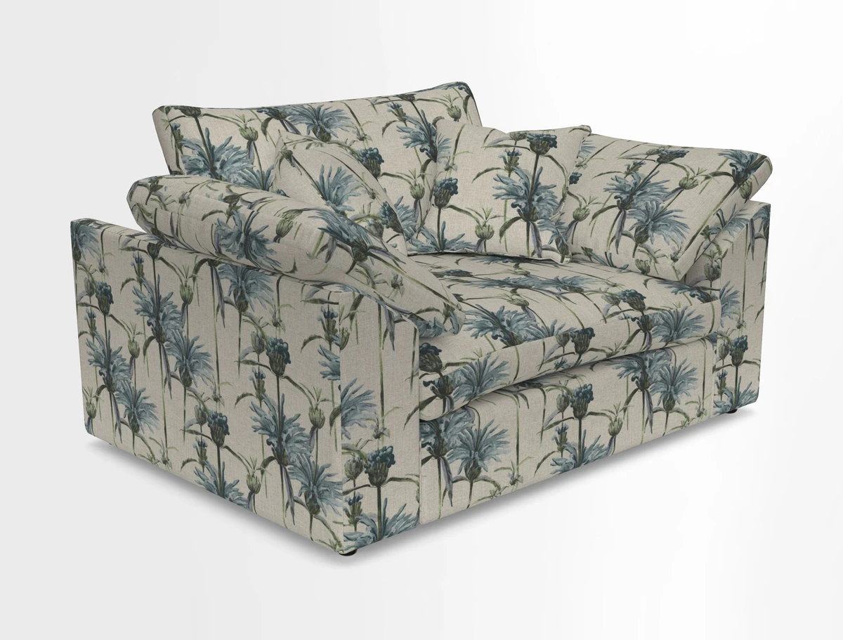 Big Softie Sloped Arm Snuggler in Two Tone Plain Biscuit