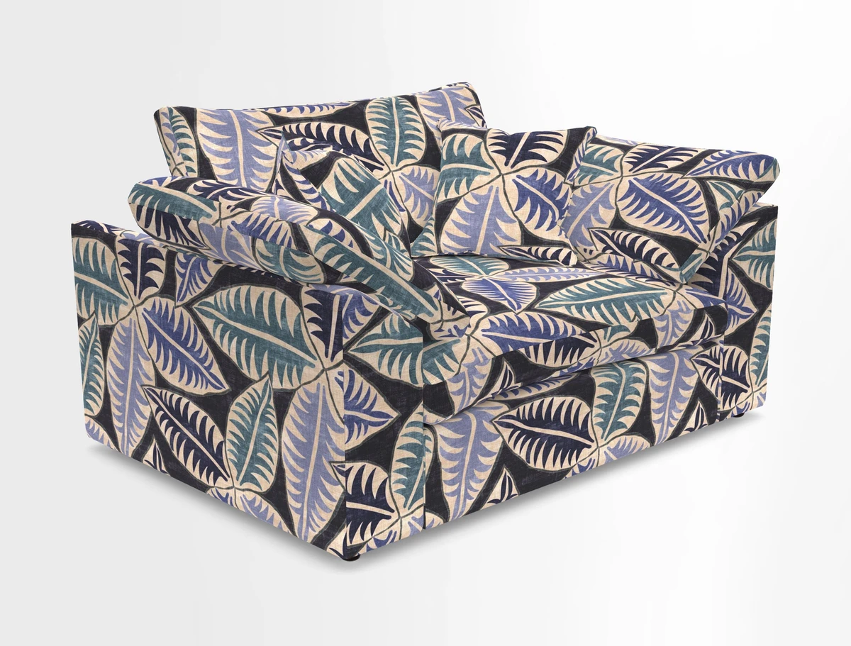 Big Softie Sloped Arm Snuggler in Two Tone Plain Biscuit