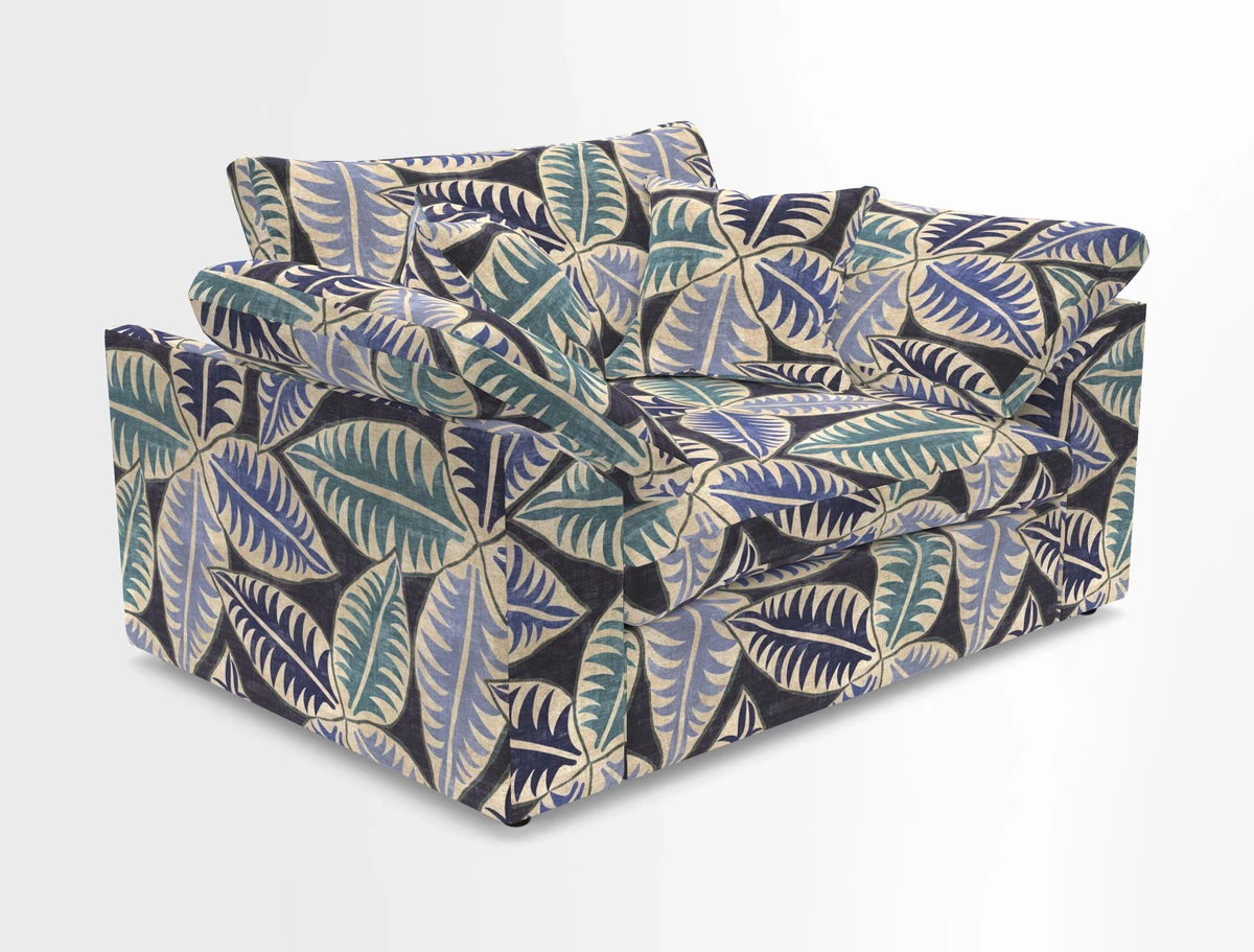 Big Softie Sloped Arm Snuggler in Two Tone Plain Biscuit