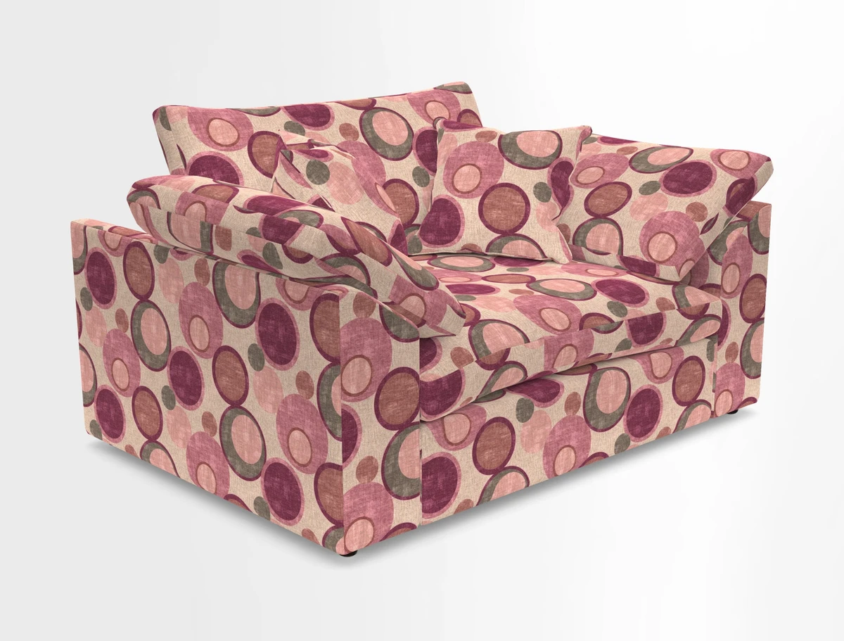 Big Softie Sloped Arm Snuggler in Two Tone Plain Biscuit