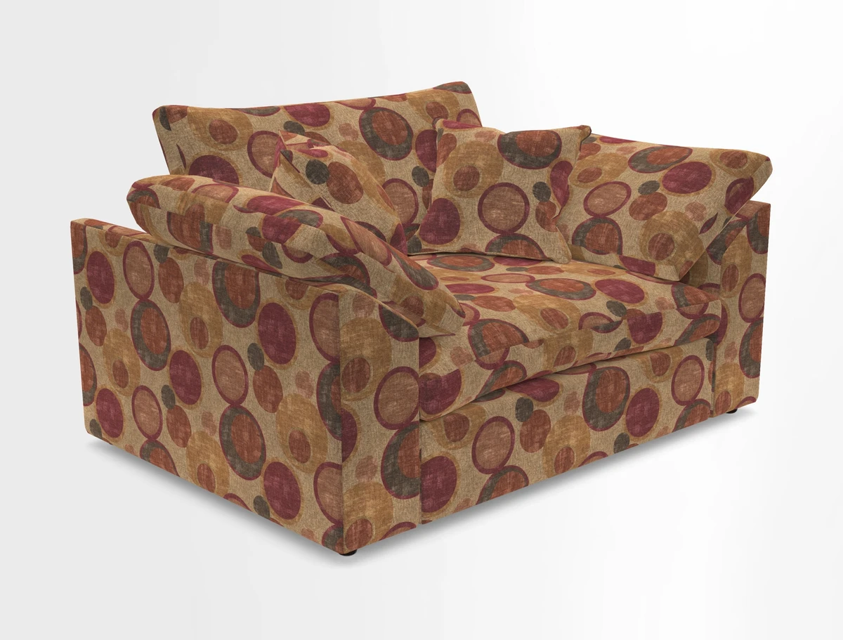 Big Softie Sloped Arm Snuggler in Two Tone Plain Biscuit