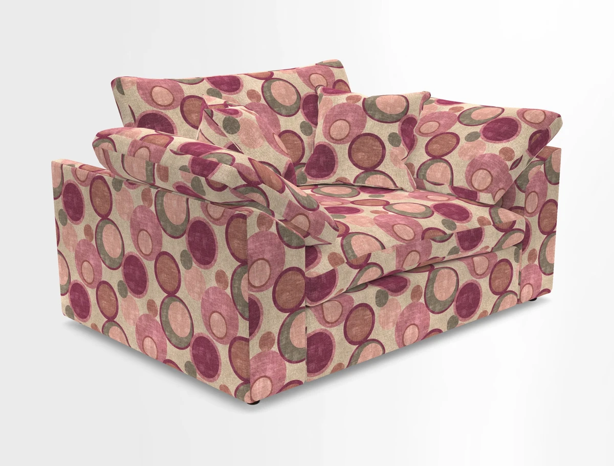 Big Softie Sloped Arm Snuggler in Two Tone Plain Biscuit