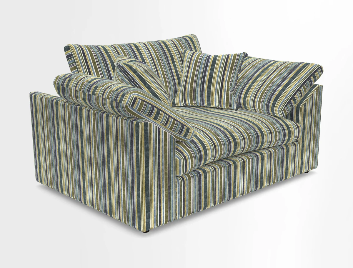 Big Softie Sloped Arm Snuggler in Two Tone Plain Biscuit