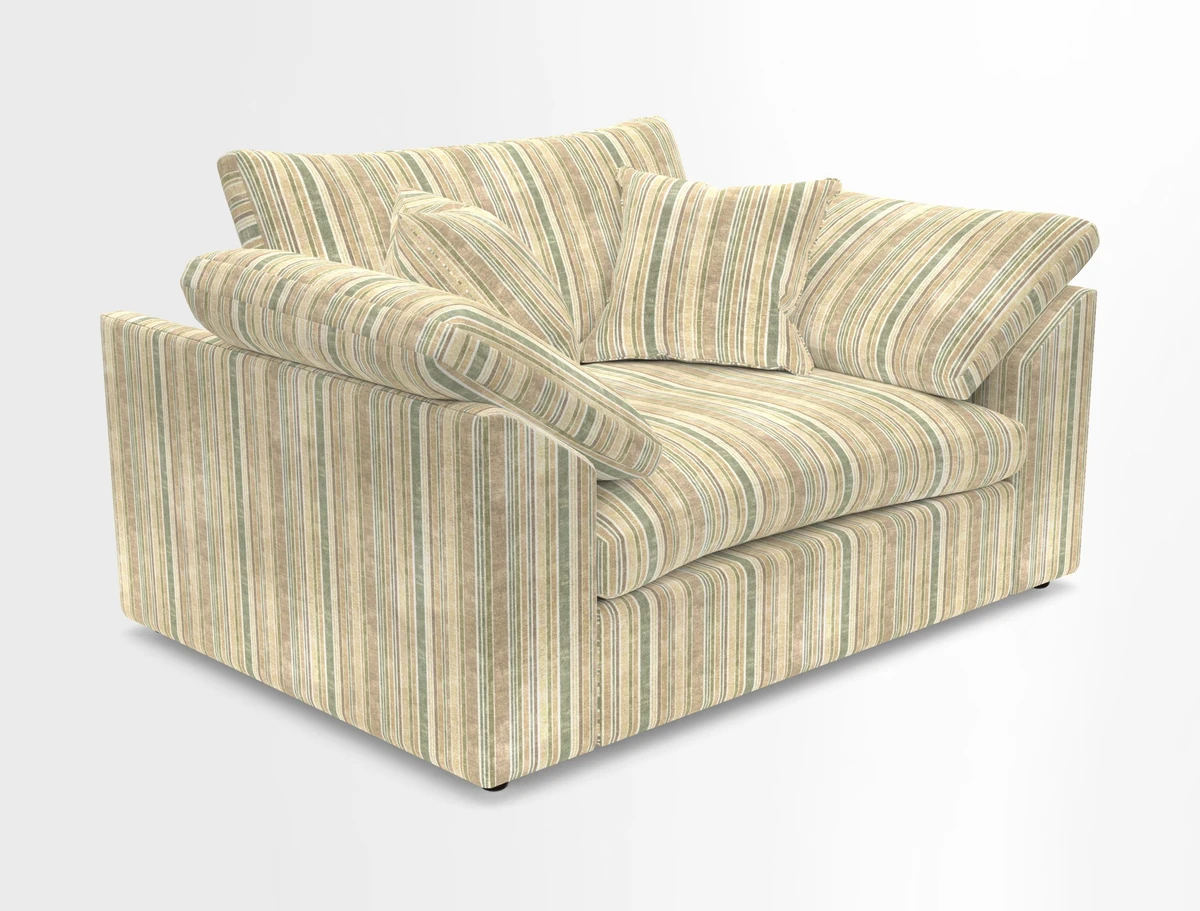 Big Softie Sloped Arm Snuggler in Two Tone Plain Biscuit