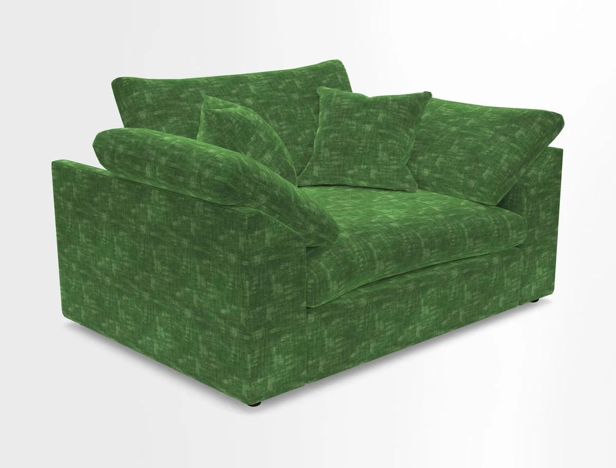 Big Softie Sloped Arm Snuggler in Two Tone Plain Biscuit