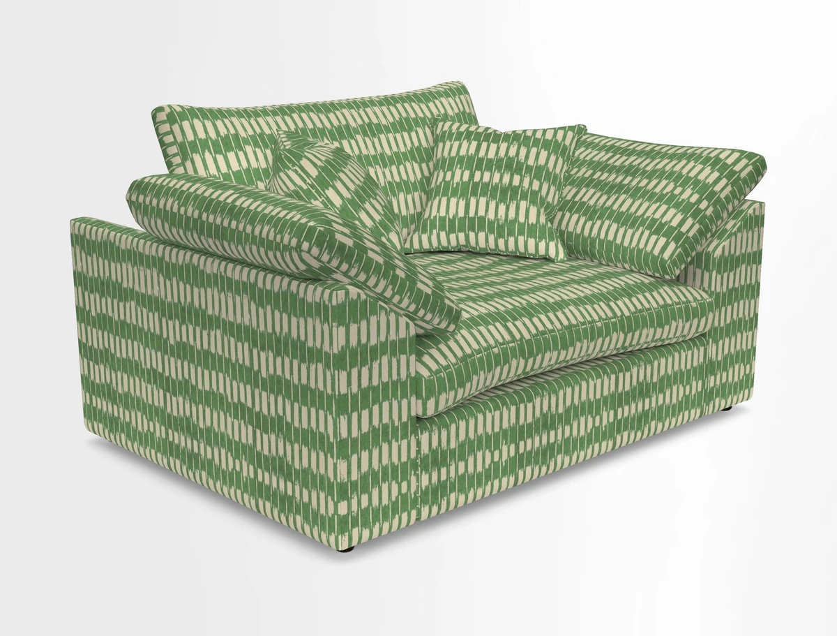Big Softie Sloped Arm Snuggler in Two Tone Plain Biscuit