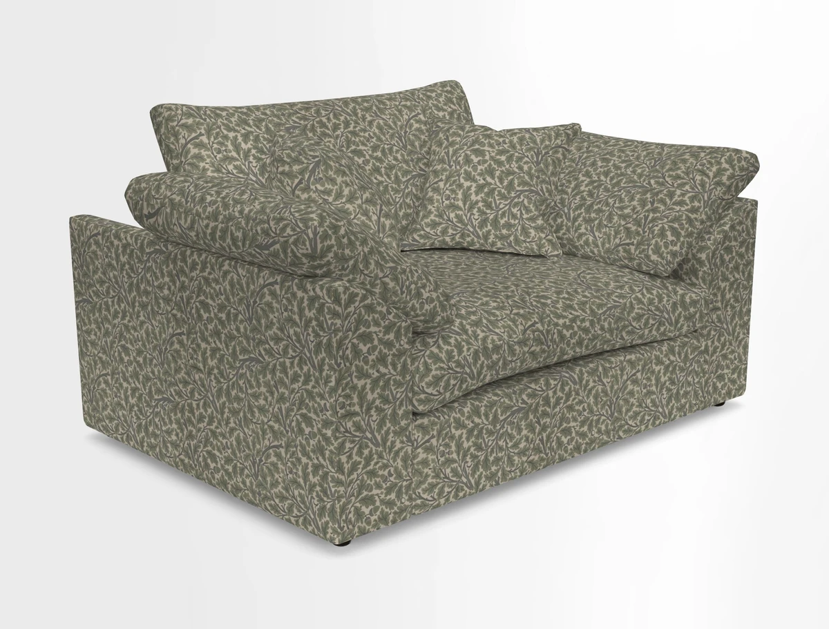 Big Softie Sloped Arm Snuggler in Two Tone Plain Biscuit