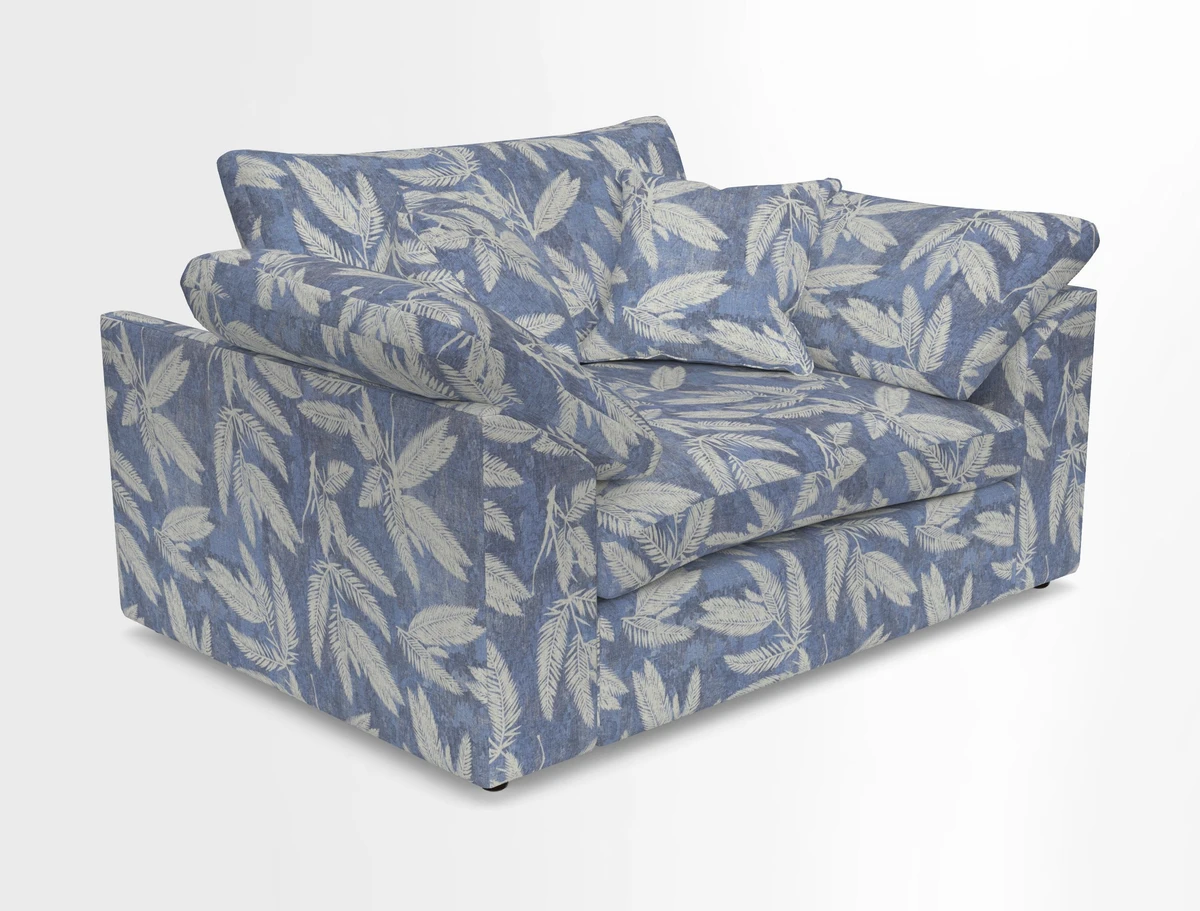 Big Softie Sloped Arm Snuggler in Two Tone Plain Biscuit