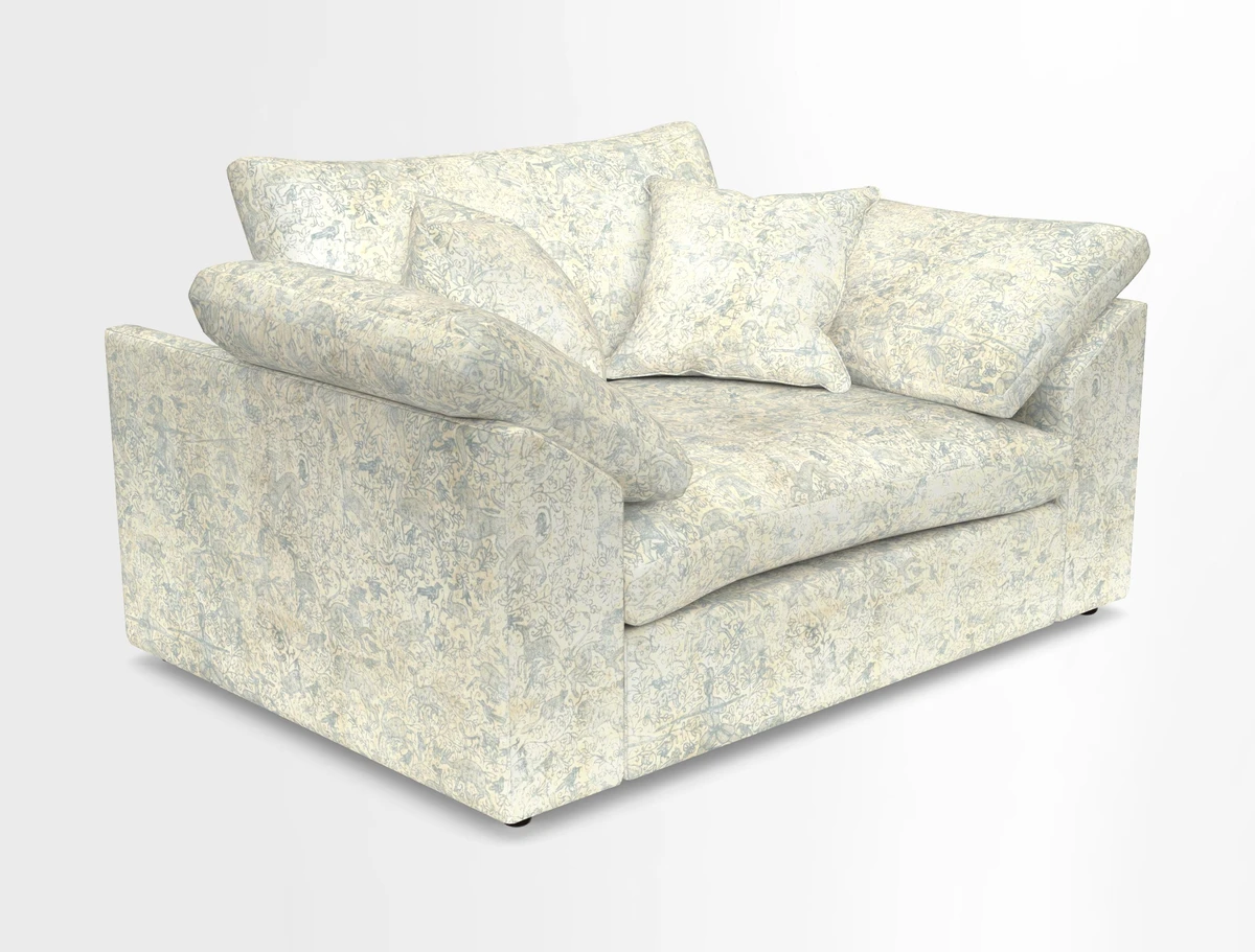 Big Softie Sloped Arm Snuggler in Two Tone Plain Biscuit