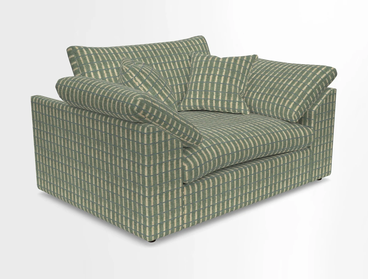 Big Softie Sloped Arm Snuggler in Two Tone Plain Biscuit