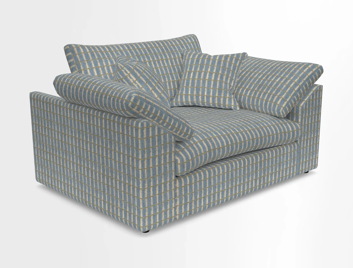 Big Softie Sloped Arm Snuggler in Two Tone Plain Biscuit