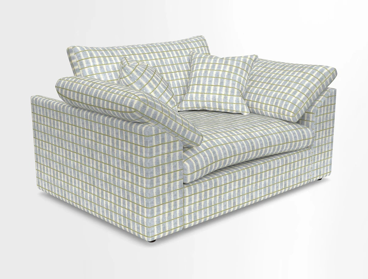 Big Softie Sloped Arm Snuggler in Two Tone Plain Biscuit