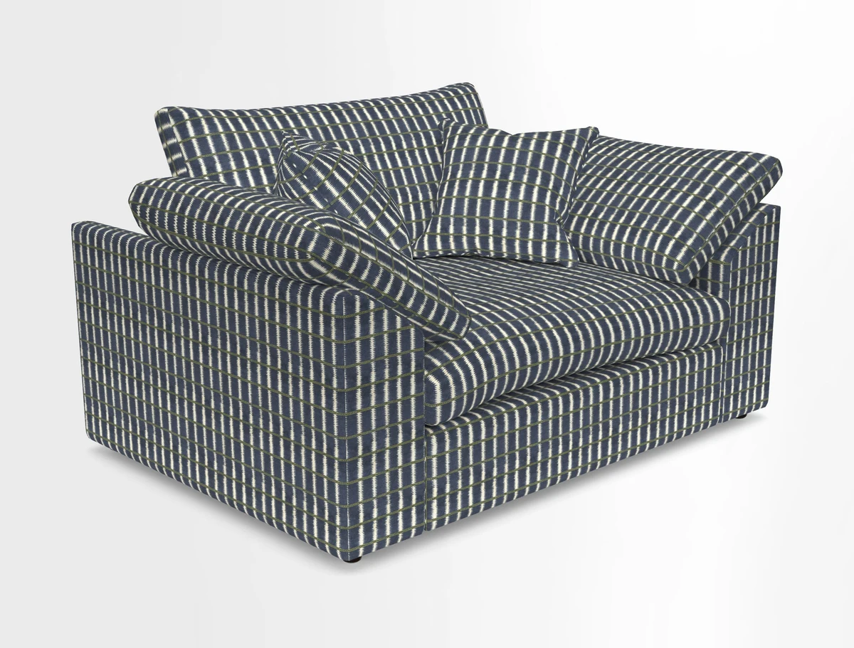 Big Softie Sloped Arm Snuggler in Two Tone Plain Biscuit