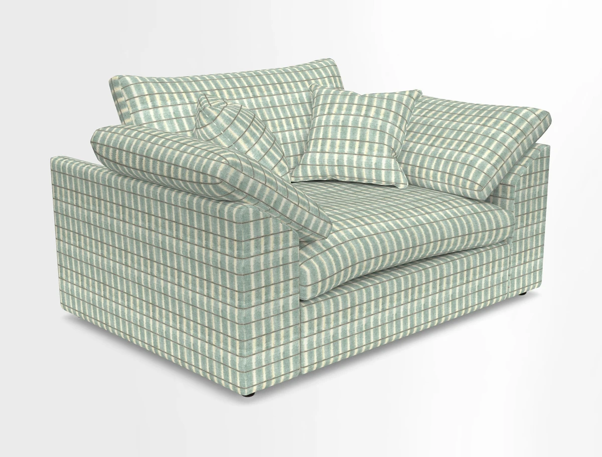 Big Softie Sloped Arm Snuggler in Two Tone Plain Biscuit