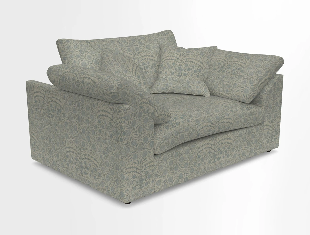 Big Softie Sloped Arm Snuggler in Two Tone Plain Biscuit