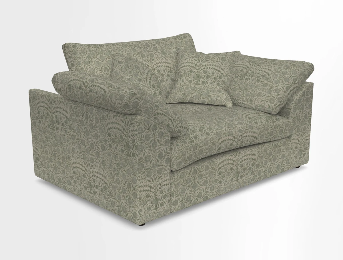 Big Softie Sloped Arm Snuggler in Two Tone Plain Biscuit