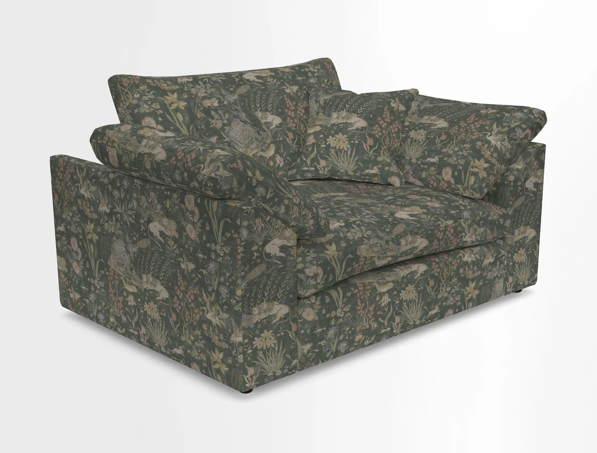 Big Softie Sloped Arm Snuggler in Two Tone Plain Biscuit