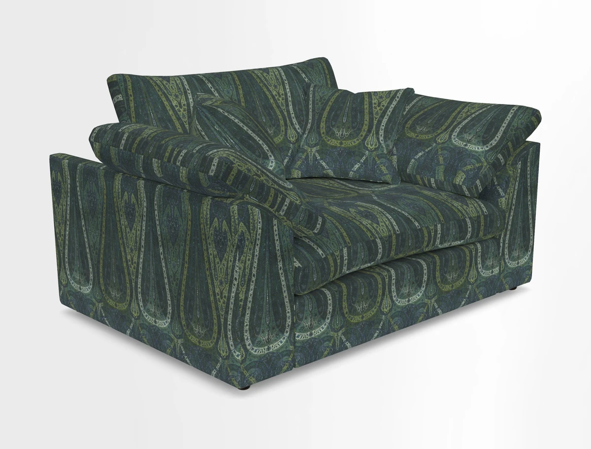 Big Softie Sloped Arm Snuggler in Two Tone Plain Biscuit