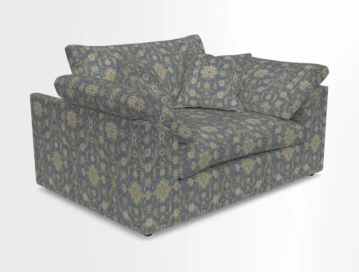Big Softie Sloped Arm Snuggler in Two Tone Plain Biscuit