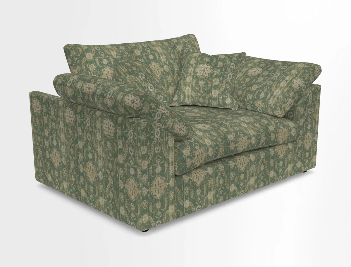 Big Softie Sloped Arm Snuggler in Two Tone Plain Biscuit