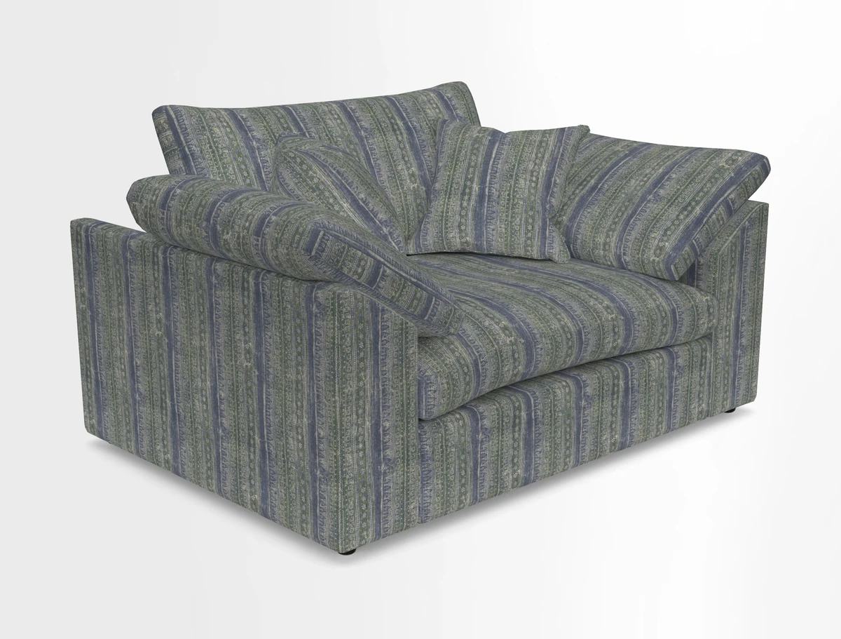 Big Softie Sloped Arm Snuggler in Two Tone Plain Biscuit