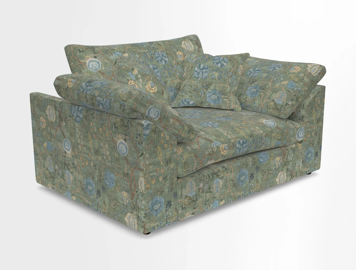 Big Softie Sloped Arm Snuggler in Two Tone Plain Biscuit