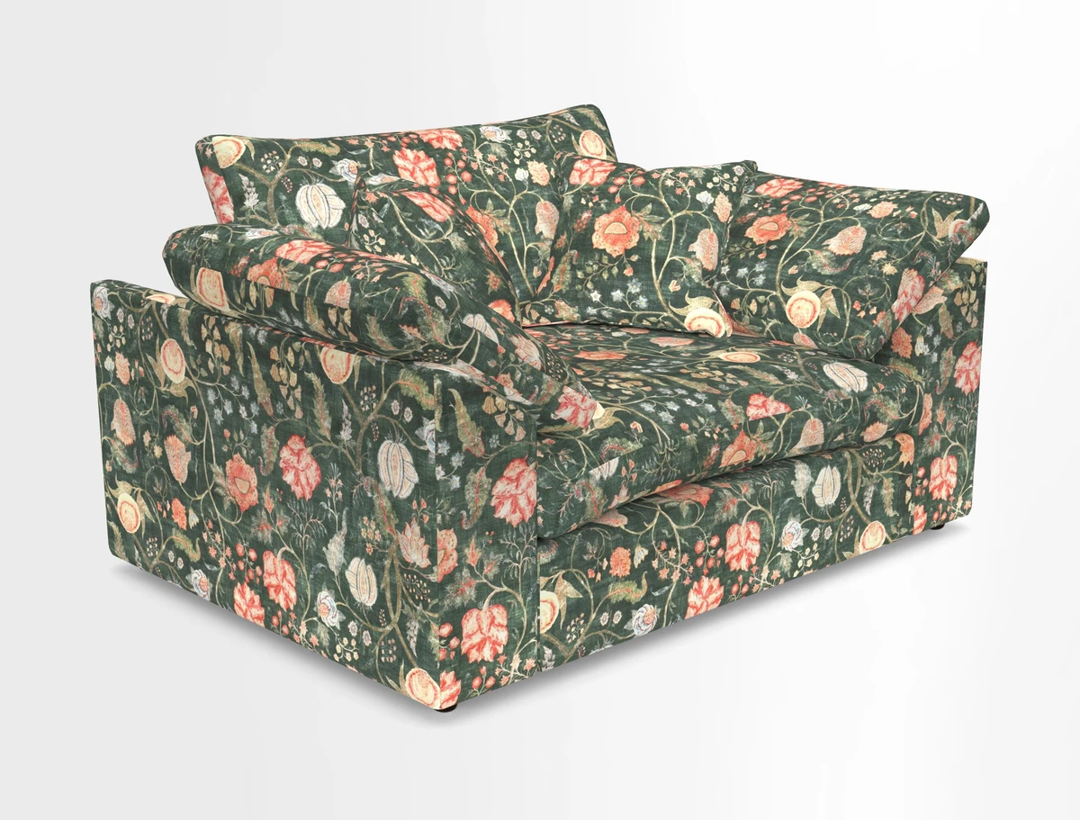 Big Softie Sloped Arm Snuggler in Two Tone Plain Biscuit