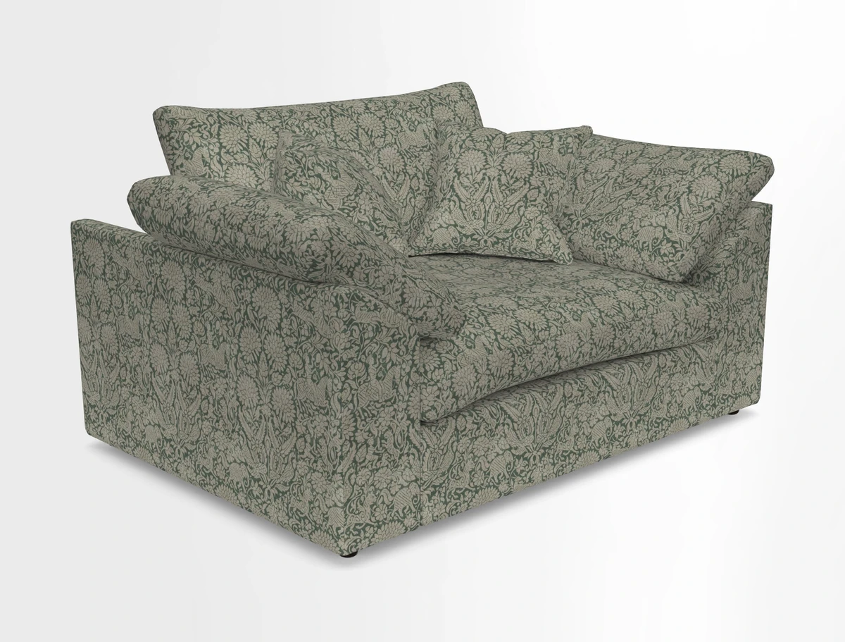 Big Softie Sloped Arm Snuggler in Two Tone Plain Biscuit