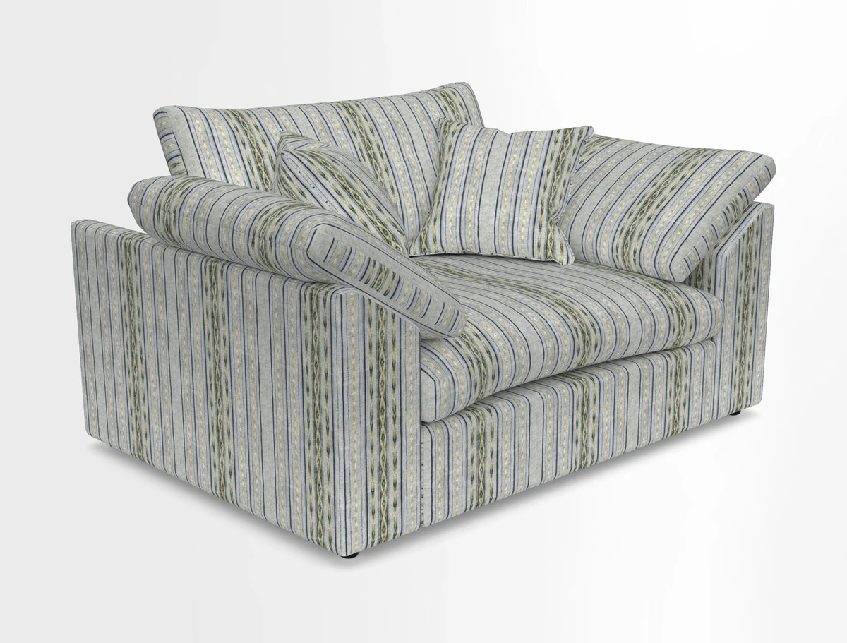 Big Softie Sloped Arm Snuggler in Two Tone Plain Biscuit