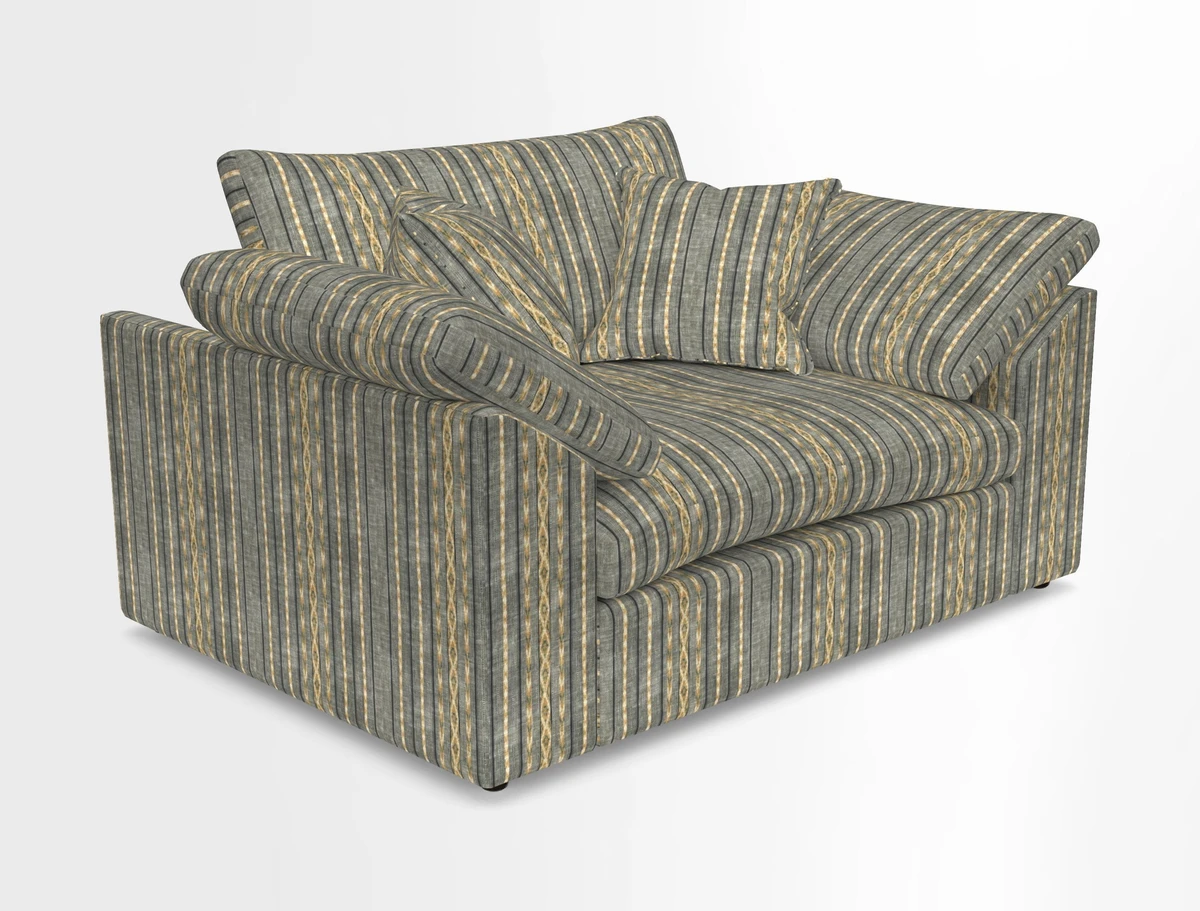 Big Softie Sloped Arm Snuggler in Two Tone Plain Biscuit