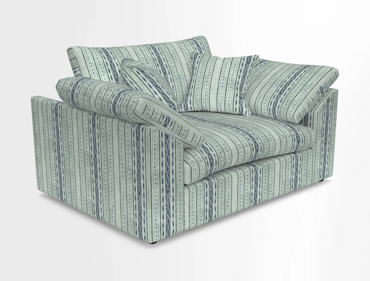 Big Softie Sloped Arm Snuggler in Two Tone Plain Biscuit
