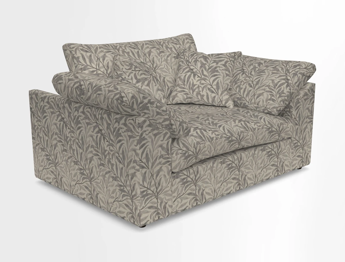 Big Softie Sloped Arm Snuggler in Two Tone Plain Biscuit