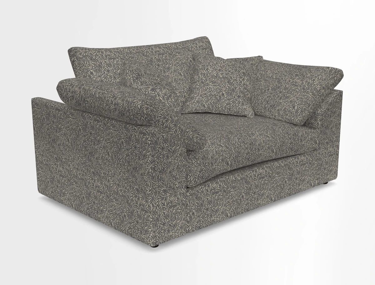 Big Softie Sloped Arm Snuggler in Two Tone Plain Biscuit