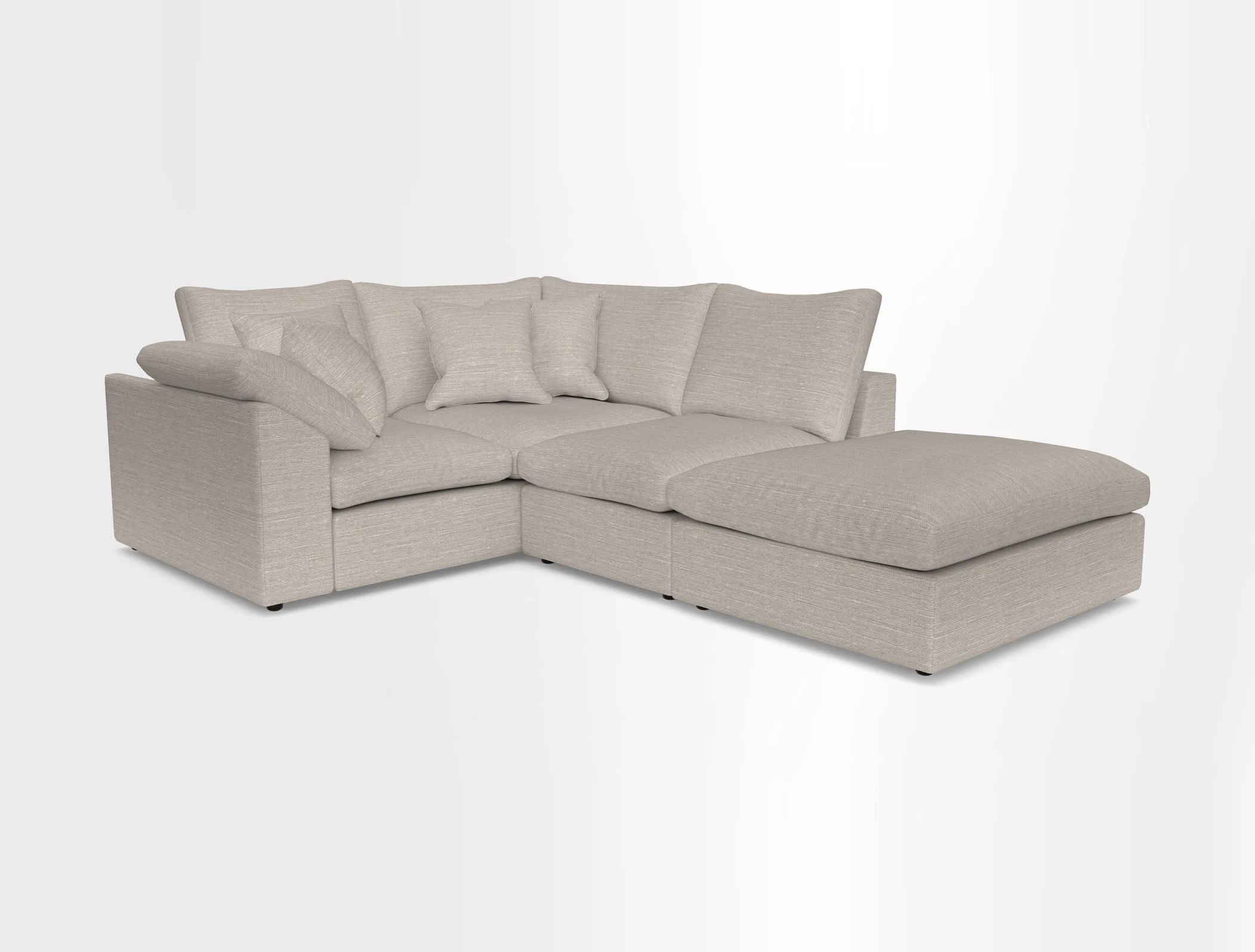 Big Softie Sloped Arm Small Corner Group LHF in Sahara Chalk
