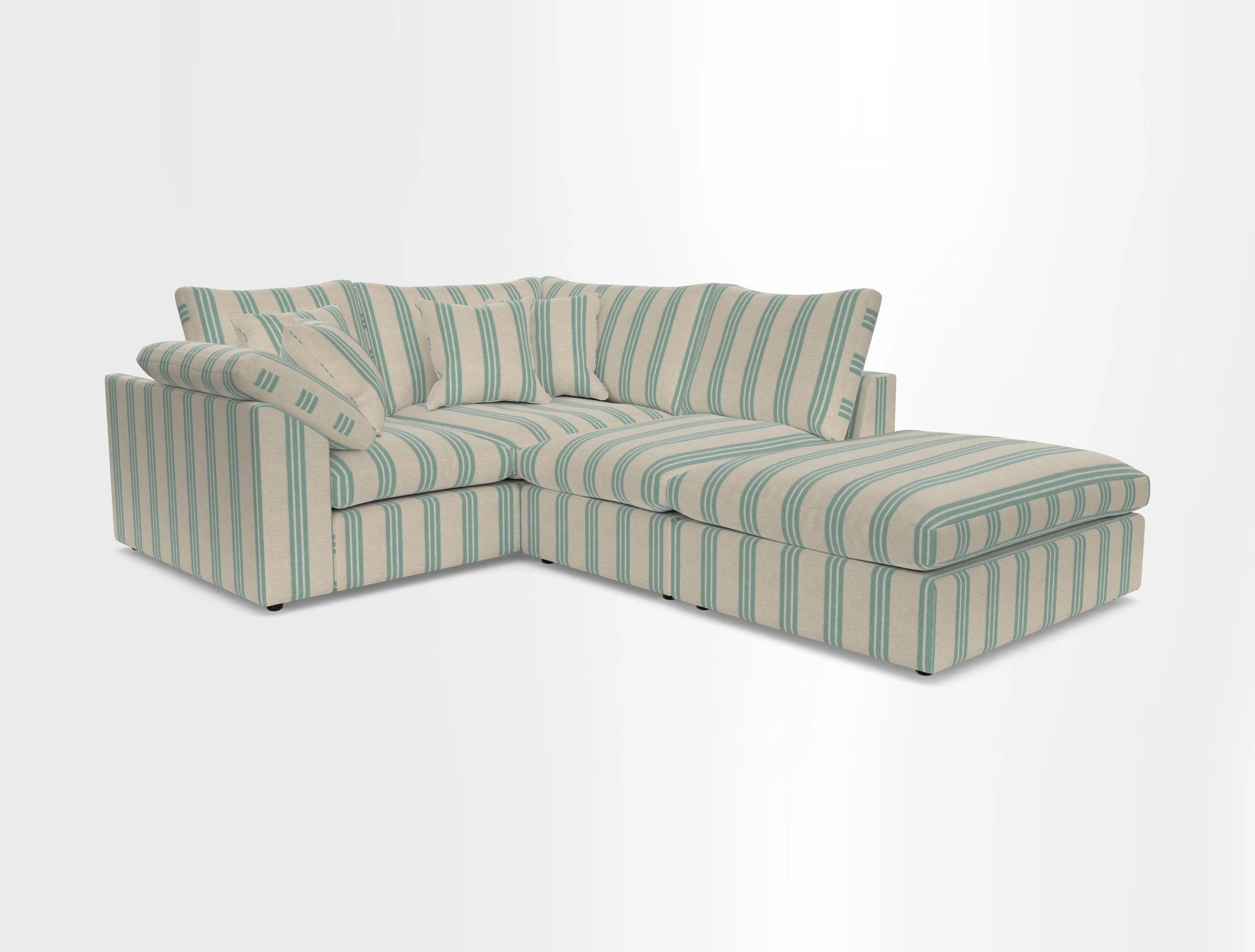 Big Softie Sloped Arm Small Corner Group LHF in Sahara Chalk