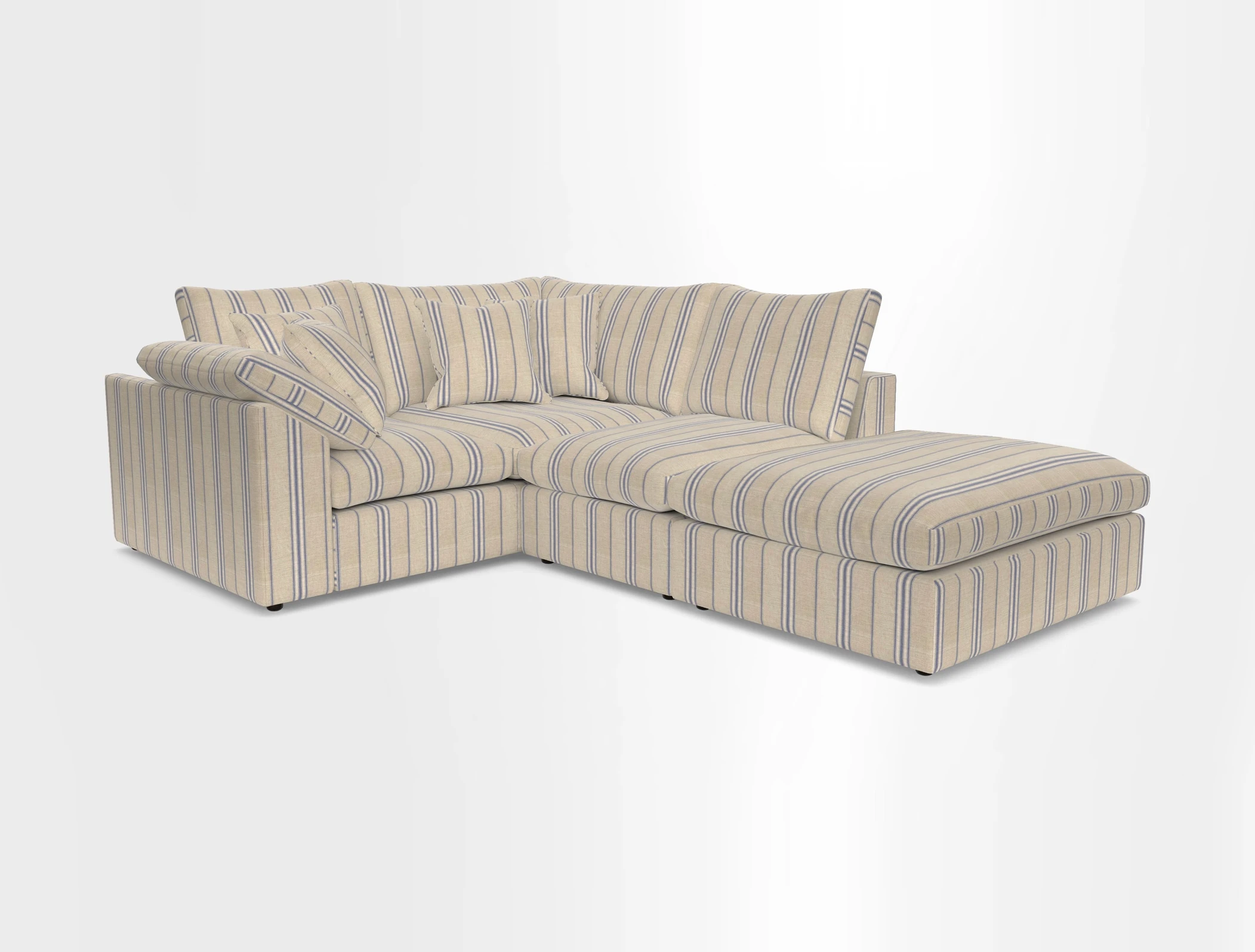Big Softie Sloped Arm Small Corner Group LHF in Sahara Chalk