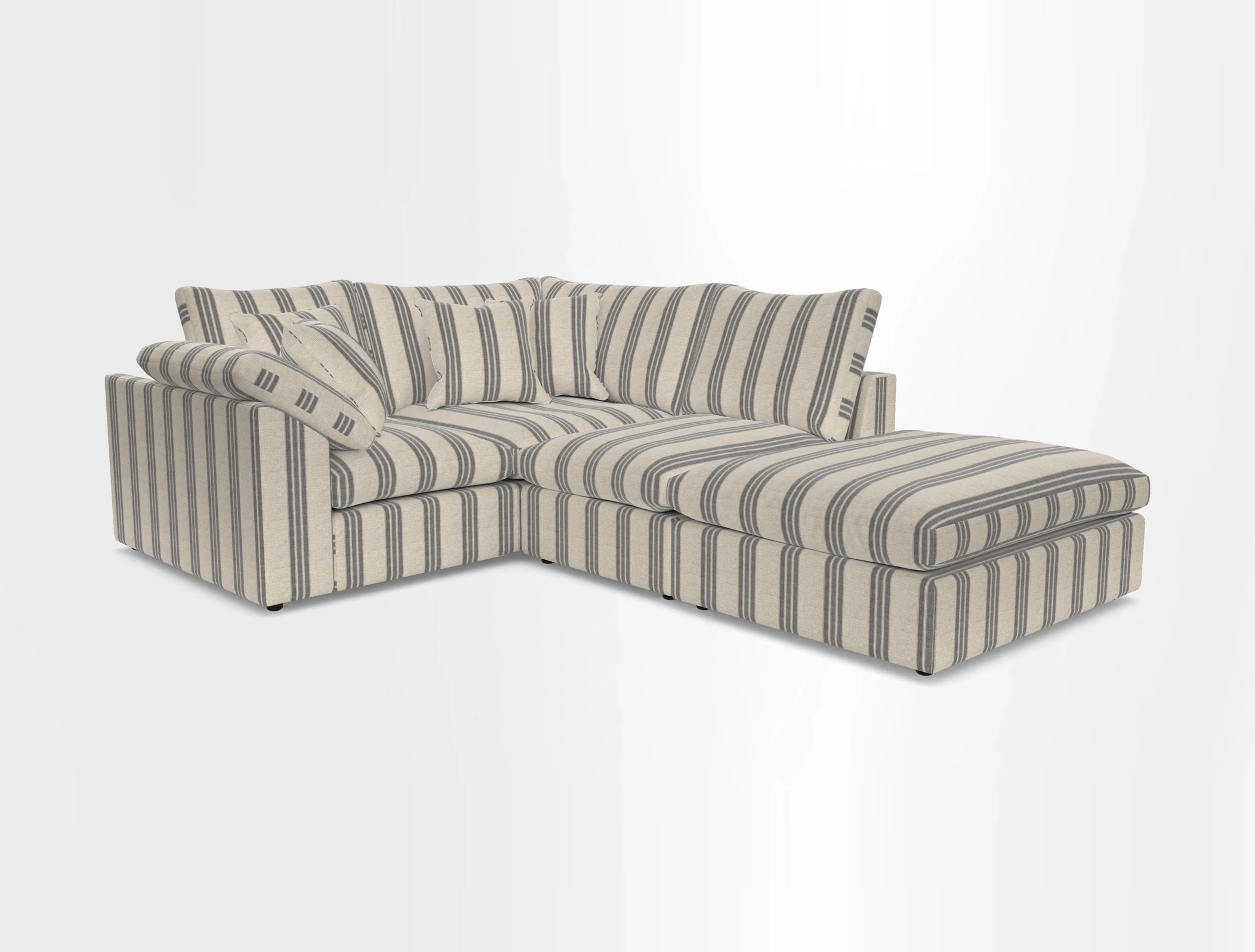 Big Softie Sloped Arm Small Corner Group LHF in Sahara Chalk