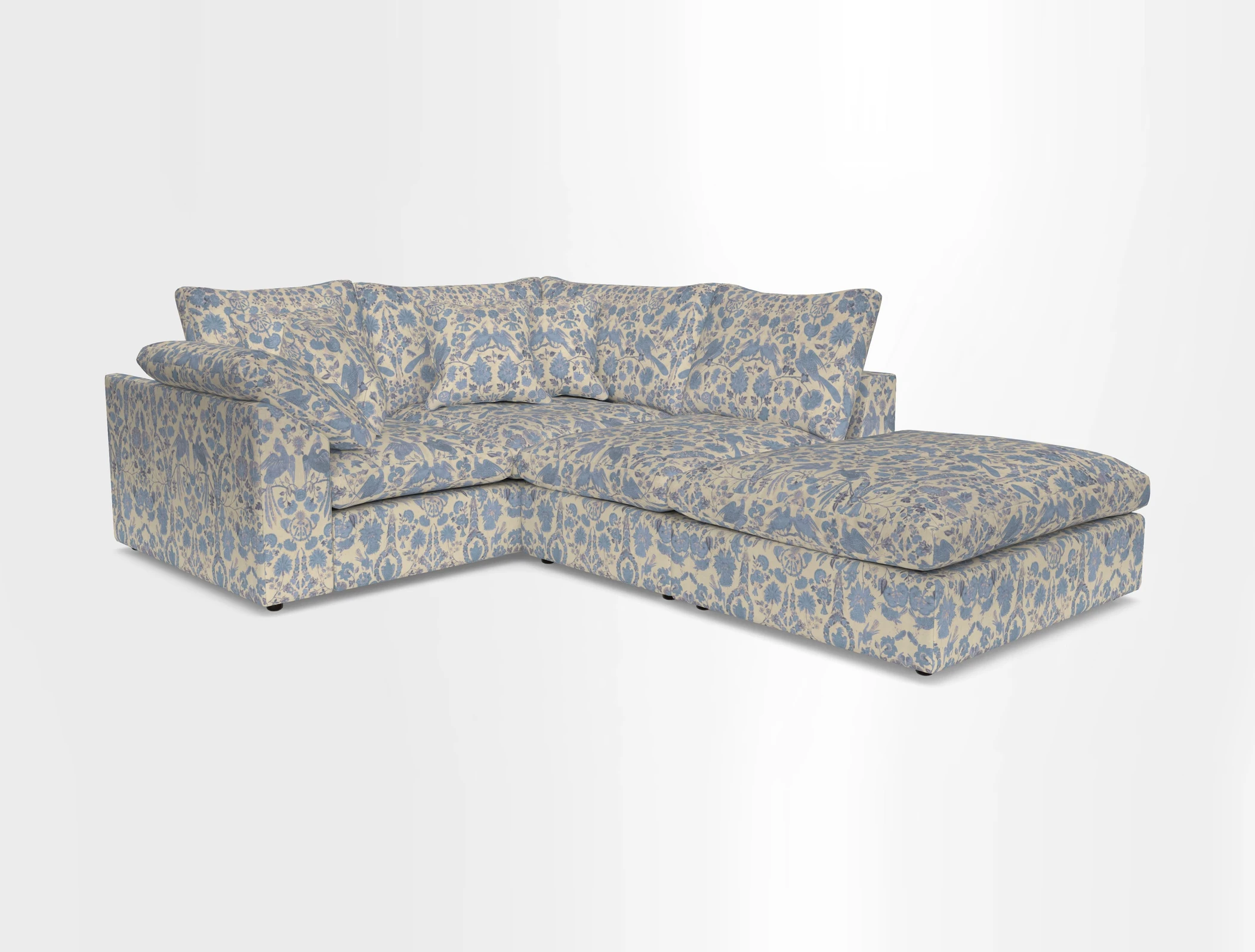 Big Softie Sloped Arm Small Corner Group LHF in Sahara Chalk