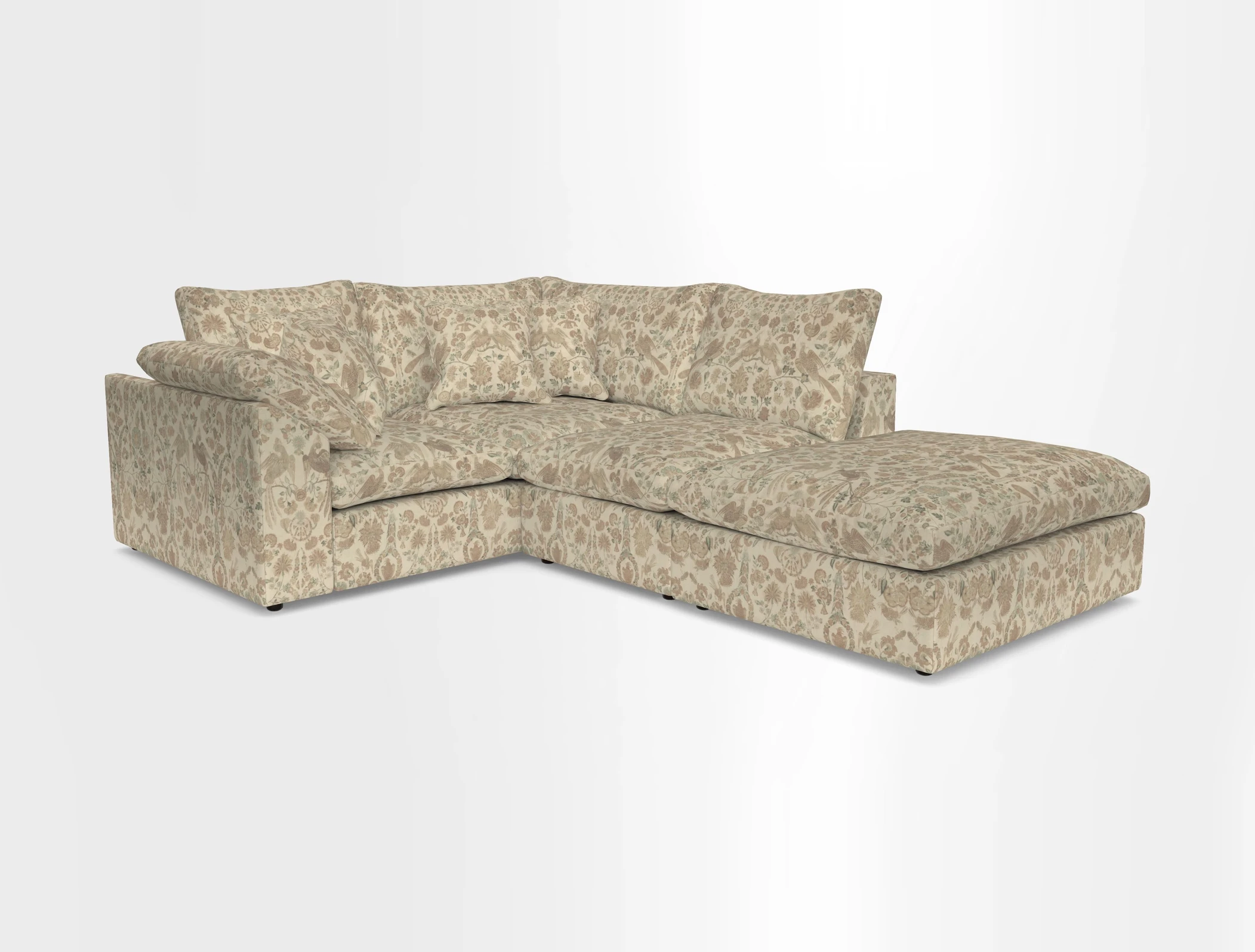 Big Softie Sloped Arm Small Corner Group LHF in Sahara Chalk