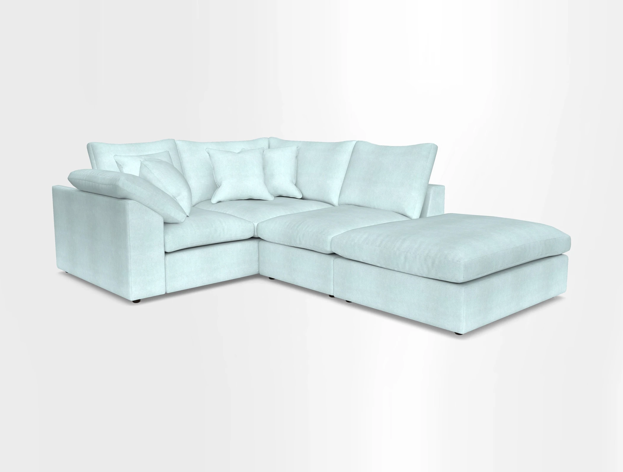 Big Softie Sloped Arm Small Corner Group LHF in Sahara Chalk