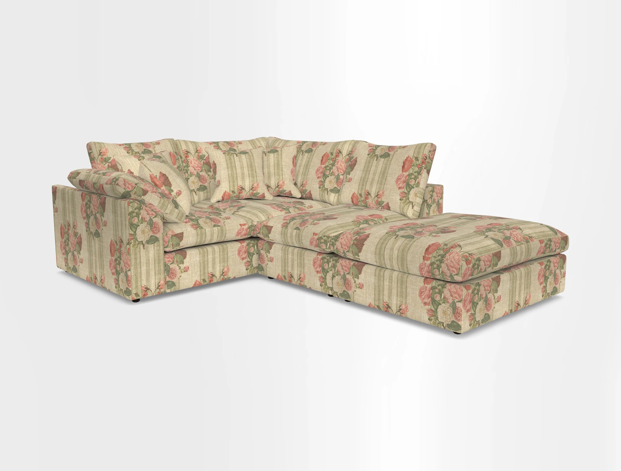 Big Softie Sloped Arm Small Corner Group LHF in Sahara Chalk
