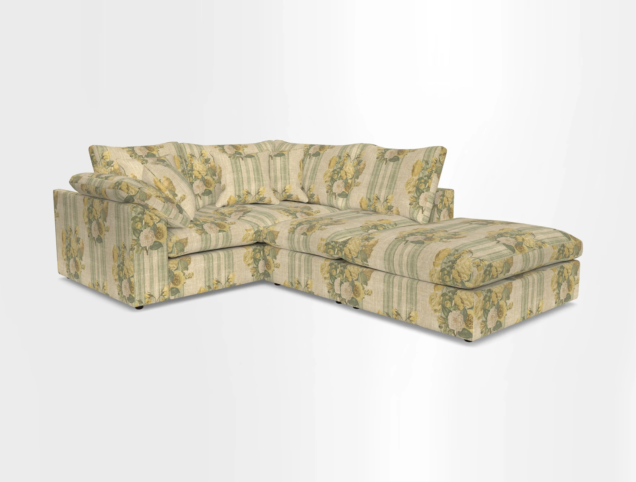 Big Softie Sloped Arm Small Corner Group LHF in Sahara Chalk